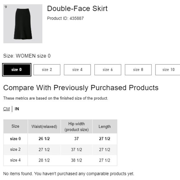 Jil Sander x Uniqlo - Sophisticated Double Face Flare Skirt - Size O - BNWT - Picture 15 of 15